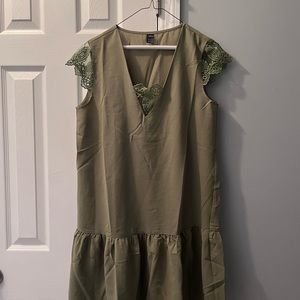 Olive green dress